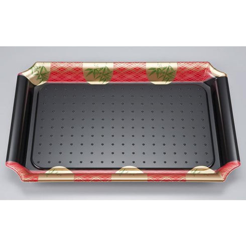 【蓋付き】SF盛皿59(笹山赤) 【本体240枚・蓋240枚セット】